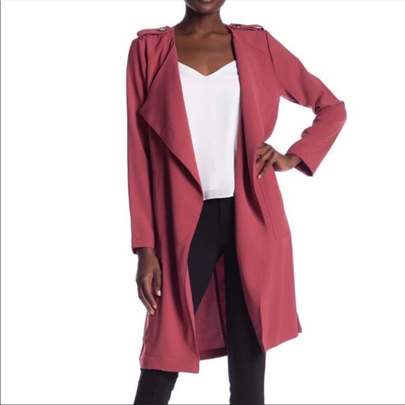 Elodie Drape Front Trench - Picture 1 of 8